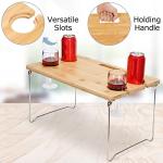 Wine Picnic Basket for 4 with Blanket & Table