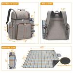 Cooler Backpack Picnic Set for 4, Insulated