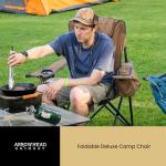 Portable Camping Chair with Cooler and Wine Holders