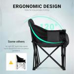 Oversized Double Camping Chair with Wine Rack