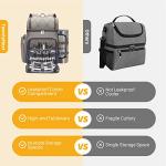 Cooler Backpack Picnic Set for 4, Insulated