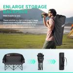 Oversized Double Camping Chair with Wine Rack