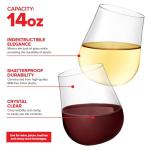 Shatterproof Wine Glasses - Unbreakable Set of 4