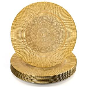 Gold Charger Plates Set for Dinner and Events