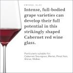 ZWIESEL GLAS Pure Cabernet Red Wine Glasses Set of 6 | Affordable High-End Crystal Stemware for Red Wine & Wine Dinner Parties