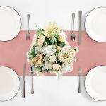 Rose Gold Satin Table Runner 5-Pack for Events