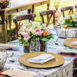 Gold Charger Plates Set for Dinner and Events