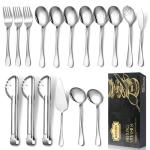 17-Piece Stainless Steel Serving Utensil Set