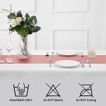 Rose Gold Satin Table Runner 5-Pack for Events