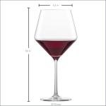 ZWIESEL GLAS Pure Pinot Noir Red Wine Glasses Set of 6 | Affordable High-End Crystal Stemware for Red Wine