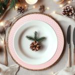 13" Pink Charger Plates Set of 6 for Parties