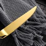 Gold Stainless Steel Steak Knife Set of 6