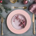 13" Pink Charger Plates Set of 6 for Parties