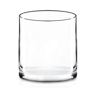 Clear Glass Cylinder Vase for Flowers or Candles