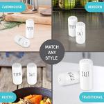 Rustic Ceramic Farmhouse Salt and Pepper Shakers