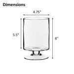 Elegant Glass Hurricane Candle Holder for Weddings