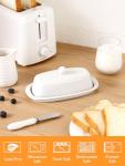 Ceramic Butter Dish Set with Lid and Knife
