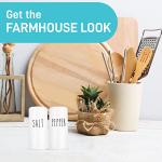 Rustic Ceramic Farmhouse Salt and Pepper Shakers