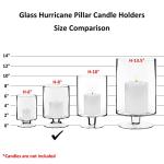 Elegant Glass Hurricane Candle Holder for Weddings
