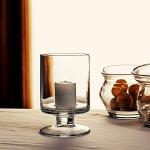 Elegant Glass Hurricane Candle Holder for Weddings