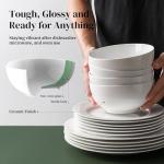 DOWAN 22 Oz White Bowls Set of 4