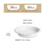 Ceramic Pie Pan Set - 9 inch, Non-Stick