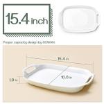 DOWAN 15.4" White Serving Trays - Set of 2