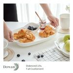 DOWAN 15.4" White Serving Trays - Set of 2