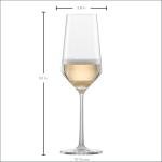 ZWIESEL GLAS Pure Champagne Glasses Set of 6 | Affordable High-End Crystal Stemware