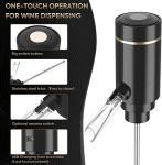 Automatic Electric Wine Aerator and Dispenser, Matte Black