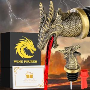 Dragon Head Wine Bottle Pourer and Stopper