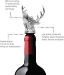 Stainless Steel Deer Head Wine Pourer