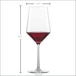 ZWIESEL GLAS Pure Cabernet Red Wine Glasses Set of 6 | Affordable High-End Crystal Stemware for Red Wine & Wine Dinner Parties