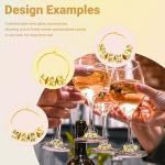 50 Sets of Custom Wine Glass Charms