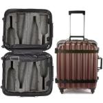 VinGardeValise® Petite Travel Wine Suitcase - 8 Bottles