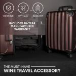 VinGardeValise® Petite Travel Wine Suitcase - 8 Bottles