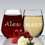 Custom Engraved 15oz Stemless Wine Glass