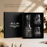 Mr. and Mrs. Wine Glasses Gift Set 2025