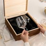 Mr & Mrs Wedding Wine Glasses Set with Keepsake Box