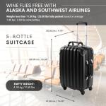 VinGardeValise® Piccolo Travel Wine Suitcase - 5 Bottles