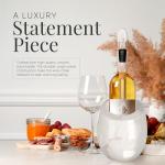 Homeries Marble Wine Chiller Bucket - Gloss White