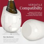 Homeries Marble Wine Chiller Bucket - Gloss White