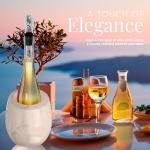 Homeries Marble Wine Chiller Bucket - Gloss White
