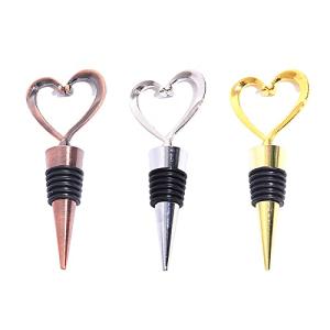 3 Heart Wine Bottle Stoppers for Freshness & Decor