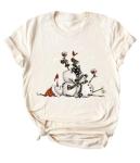 Funny Snowman Wine Cheers T-Shirt for Women