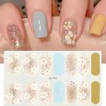6 Spring Summer Flower Nail Gel Stickers