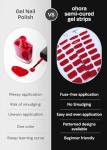 Ohora Burgundy Gel Nail Strips - Easy Application