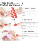 Nude Cat Eye Gradient Gel Nail Strips, 20pcs