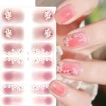 6 Spring Summer Flower Nail Gel Stickers
