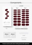 Ohora Burgundy Gel Nail Strips - Easy Application